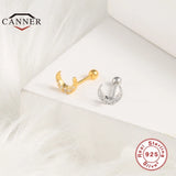 925 Silver CZ Stud Earrings Women Small Piercing Jewelry