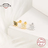 925 Sterling Silver Stud Earrings & CZ Zircon Piercing Earrings