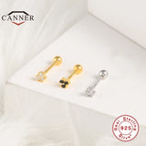 925 Sterling Silver Stud Earrings & CZ Zircon Piercing Earrings