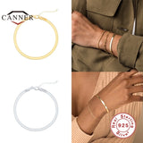 925 Sterling Silver Disc Bracelet For Women Fine Jewelry