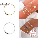 Real 925 Sterling Silver Bracelet For Women INS Adjustable Bracelet