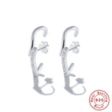 925 Sterling Silver CZ Stud Earrings for Women