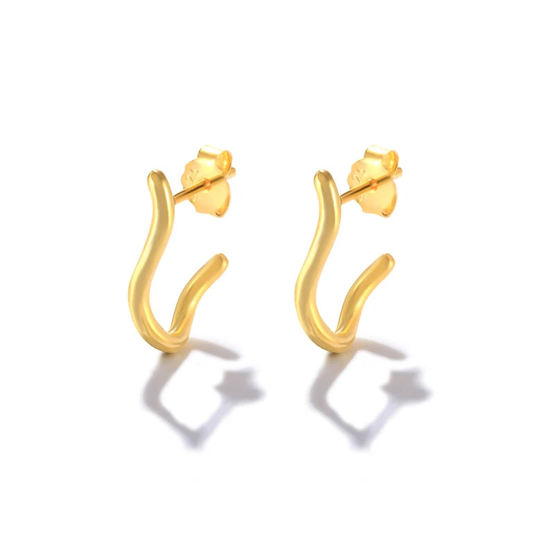 925 Sterling Silver CZ Stud Earrings for Women