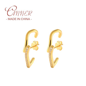 925 Sterling Silver CZ Stud Earrings for Women
