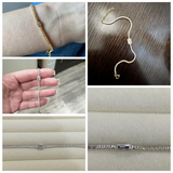 S925 Silver Zircon Bracelet Chain for Women's Jewelry