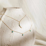 925 Silver Turquoise Pendant Necklace for Women
