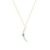 925 Silver Turquoise Pendant Necklace for Women