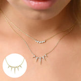 925 Silver Chain Zircon Pendant Necklace for Familly Year