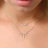 925 Silver Chain Zircon Pendant Necklace for Familly Year