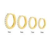 Small Round Hoop Earrings 925 Sterling Silver Jewelry