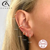 Small Round Hoop Earrings 925 Sterling Silver Jewelry