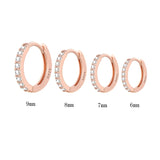 Small Round Hoop Earrings 925 Sterling Silver Jewelry