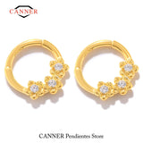925 Sterling Silver Cartilage Earrings Nose Ring Women Huggie Earings