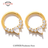 925 Sterling Silver Cartilage Earrings Nose Ring Women Huggie Earings