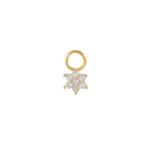 925 Sterling Silver Zirconia Pearl Star DIY Charms Jewelry