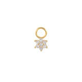 925 Sterling Silver Zirconia Pearl Star DIY Charms Jewelry