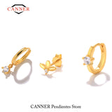 925 Silver CZ Stud Earrings Set Wedding Party Jewelry