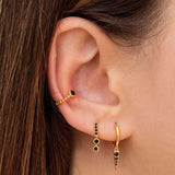 3 pcs Plated Cubic Zircon Clip Earrings for Women Ear Cuff