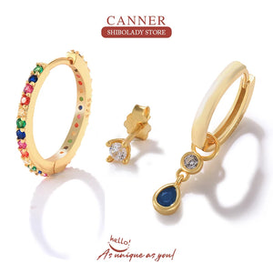 Zircon Silver 925 Drop Earrings For Women Fine Jewelry
