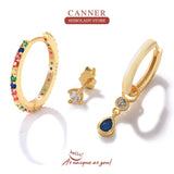 Zircon Silver 925 Drop Earrings For Women Fine Jewelry