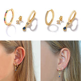 Zircon Silver 925 Drop Earrings For Women Fine Jewelry