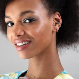 Crystal Earrings 925 Silver Ear Piercing Hoop Jewelry