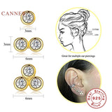 925 Silver Mini Diamonds Stud Earrings Set