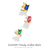 925 Silver Zircon Earrings Set