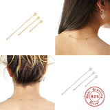 3pcs 925 Sterling Silver Tail Chain for DIY Jewelry Making