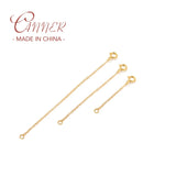 3pcs 925 Sterling Silver Tail Chain for DIY Jewelry Making