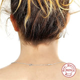 3pcs 925 Sterling Silver Tail Chain for DIY Jewelry Making