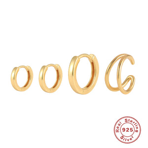 Y2K Earrings Set Piercing Hoops Jewelrys