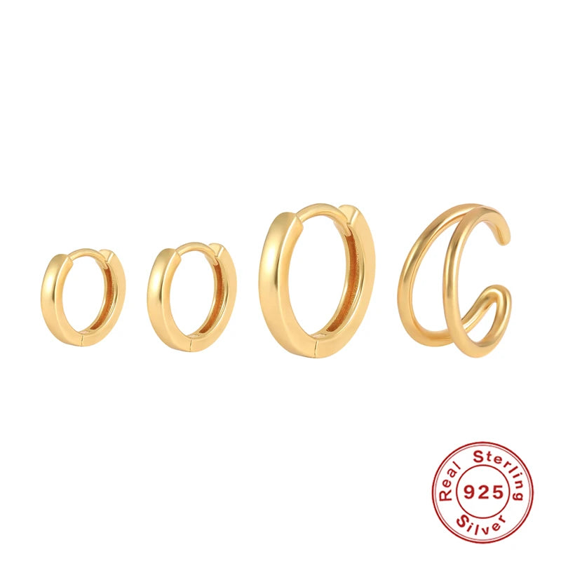 Y2K Earrings Set Piercing Hoops Jewelrys