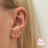 Classic Clover Lightning Circle Earrings Stud Earring Jewelry