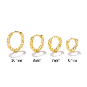 4Pcs/set 6-10mm Circular Geometry Earrings Pendientes Plata Earrings For Women