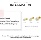 925 Silver CZ Star Stud Earring 1pc