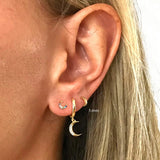 925 Silver Hoop Earrings For Women Mother's Gift