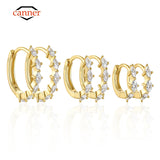 925 Sterling Silver Hoop Earrings for Cartilage Piercing 2pcs