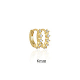 925 Sterling Silver Hoop Earrings for Cartilage Piercing 2pcs