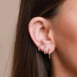 925 Sterling Silver Hoop Earrings for Cartilage Piercing 2pcs