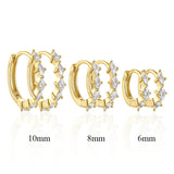 925 Sterling Silver Hoop Earrings for Cartilage Piercing 2pcs