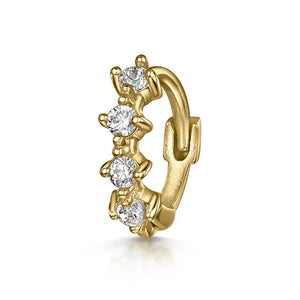 925 Sterling Silver Huggie Hoop Cartilage Earring for Women