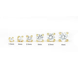 6Pcs Zircon 925 Sterling Silver Stud Earrings for Women Piercing Earings