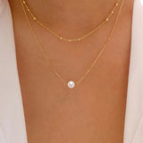 925 Silver Double-Layer Pearl Necklace For Women