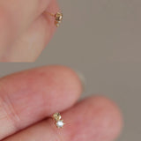 925 Silver Mini Zircon Stud Earrings Non-Allergenic