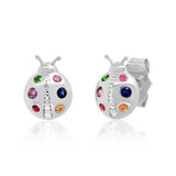 925 Silver Insect Stud Earrings Wedding Party 18K