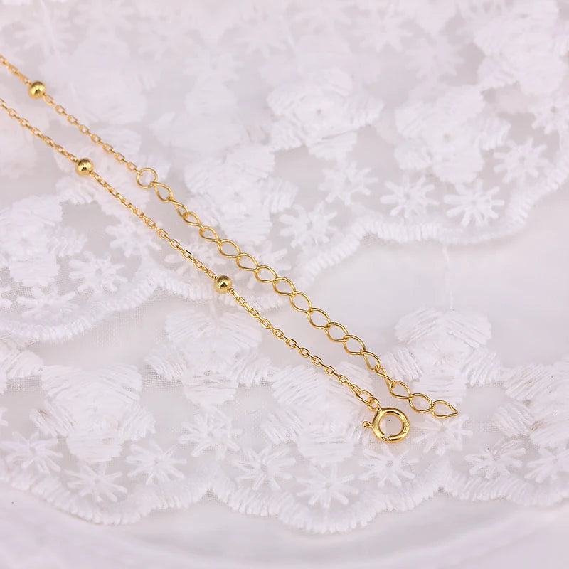 Vintage Irregular Pearl Jewelry 18k Plated Chain Necklaces for Women