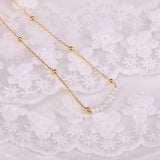 Vintage Irregular Pearl Jewelry 18k Plated Chain Necklaces for Women