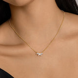 925 Sterling Silver Purple Zircon Pendant Necklace for Women