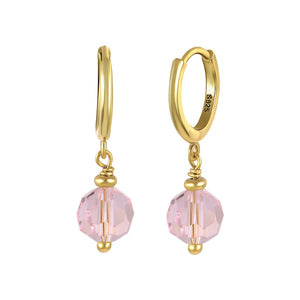 925 Silver Natural Stones Charm Pendant Drop Earrings for Women